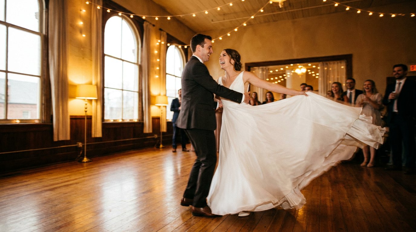 A couple's first dance